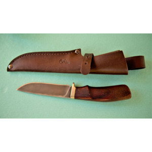 ЛАЙКА ГОРБУНОК ніж ручної роботи майстерні ВІКТОР, купити замовити в Україні, 9ХС гаряче катання, 59 HRC. Photo 3